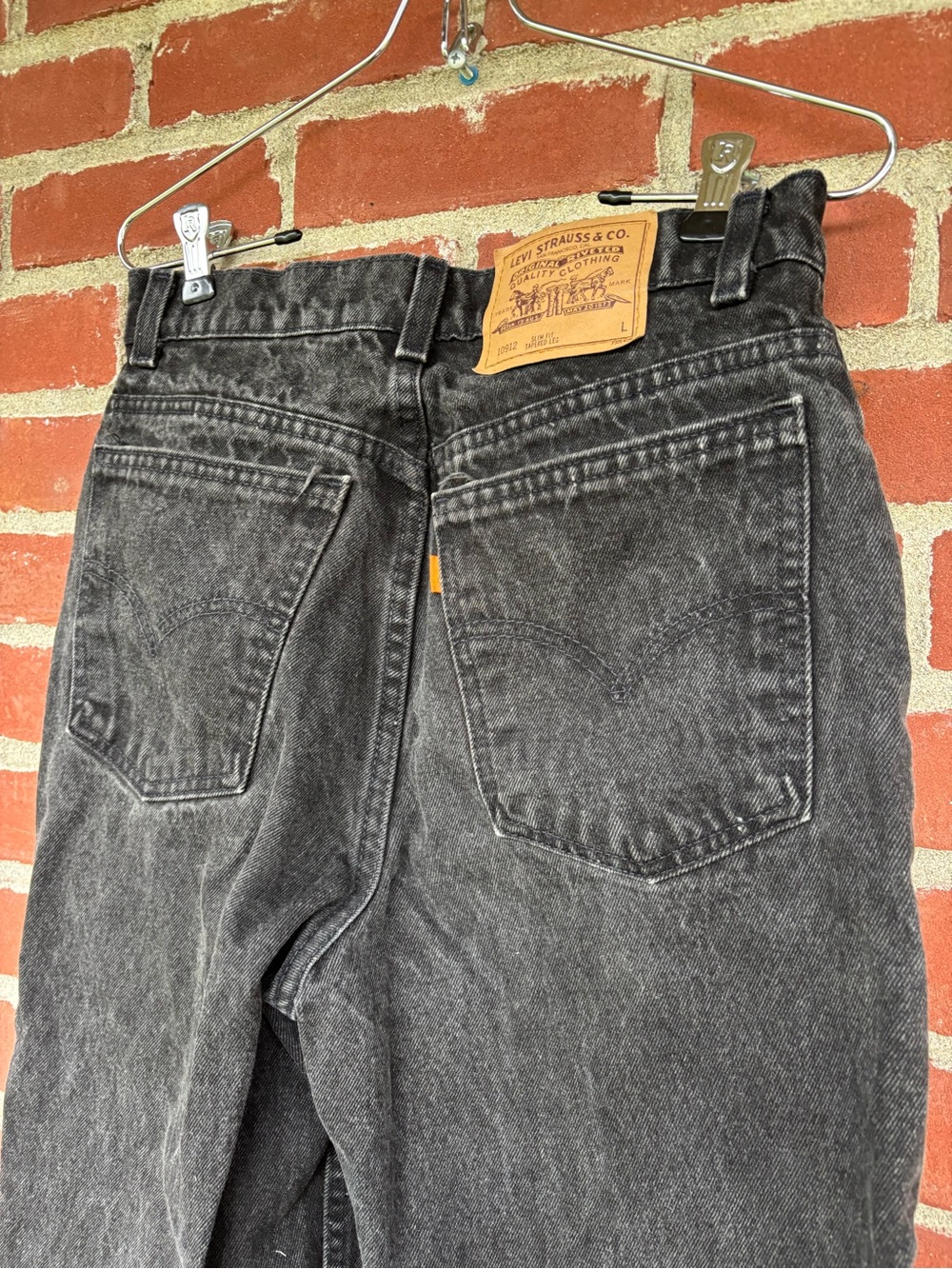 Vintage Orange Tag Levi's 10512 slim fit jeans
